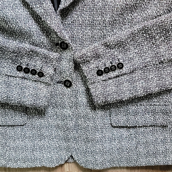 Tweed Blazer NY&Co sz18 Black & White EUC - Picture 3 of 5